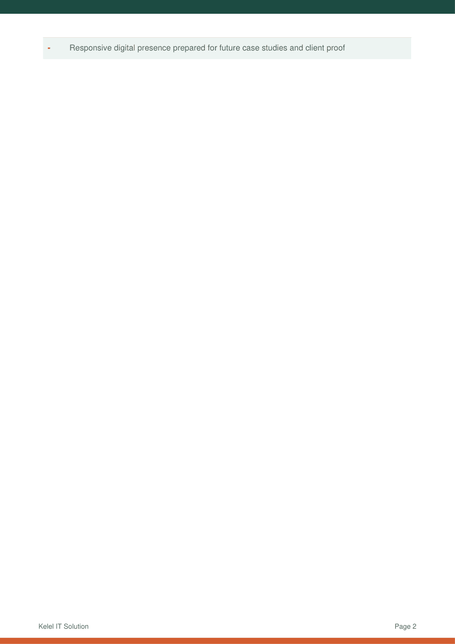 Kelel company profile overview page preview