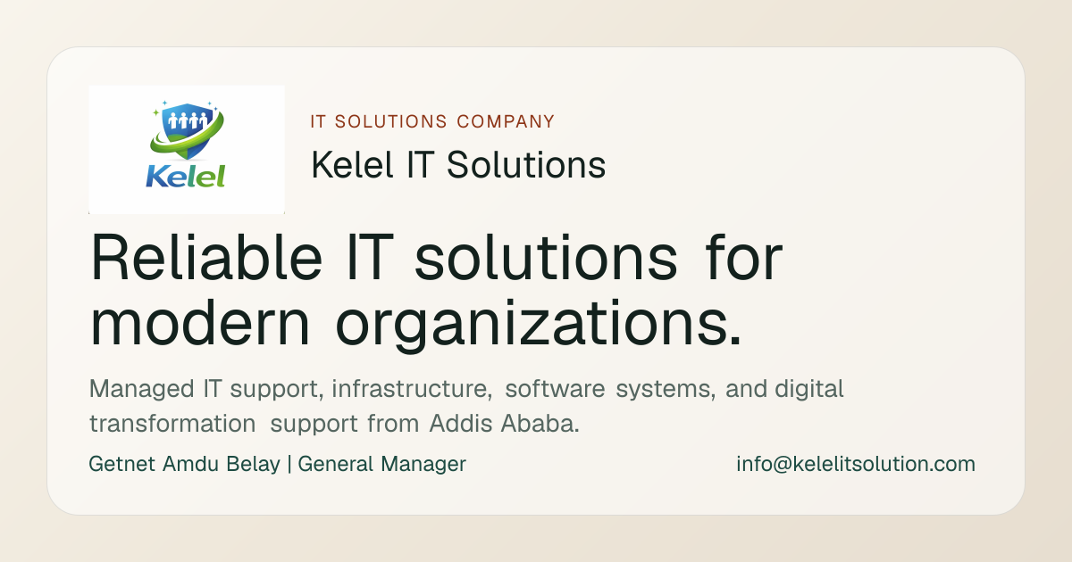 International IT Solutions and Website Development | Kelel IT Solutions